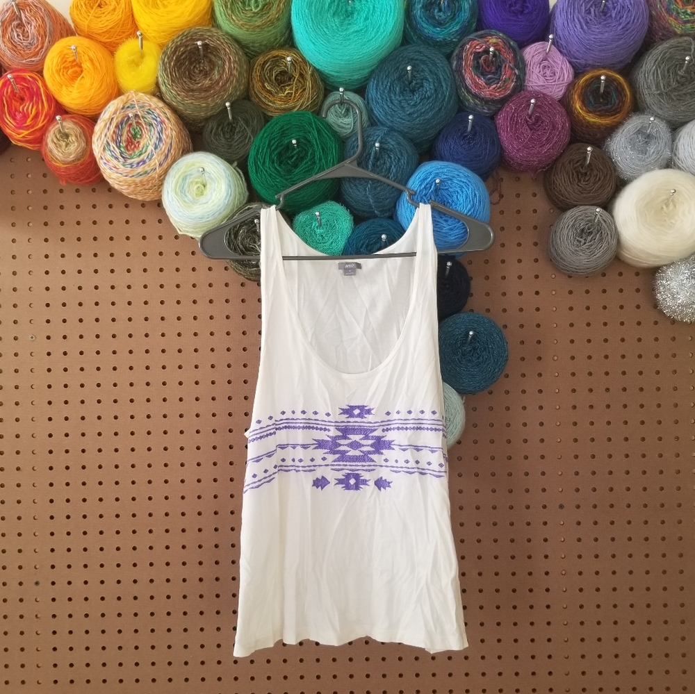 aerie | Tribal Embroidered Tank